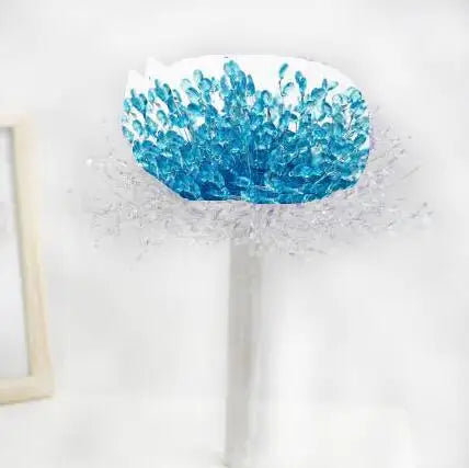 perfectlifeoh Wedding bouquet Bridal wedding bouquet holding hands Crystal boutique wedding bouquet Good Vibrations