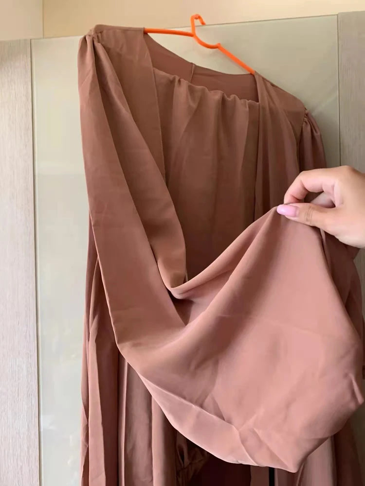 Women 3 Piece Sets Homewear Fashion Casual Lantern Sleeve Cardigan Tops+Wide Leg Pants Suits Lady Spring Soft Three Piece Outfit Good Vibrations