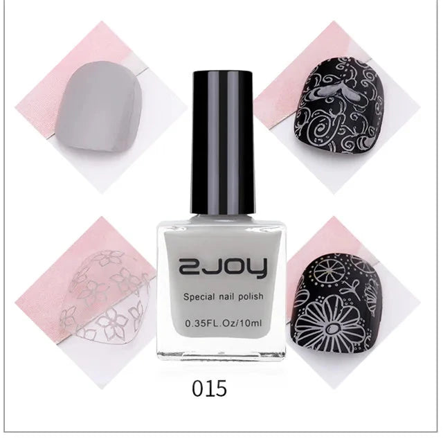 Nail Art Stamping Polish 10ML Semi-permanent varnish Printing UV Varnish Stamp for Nails Polishes Lacquer Top Coat Gel Polish #@ Good Vibrations