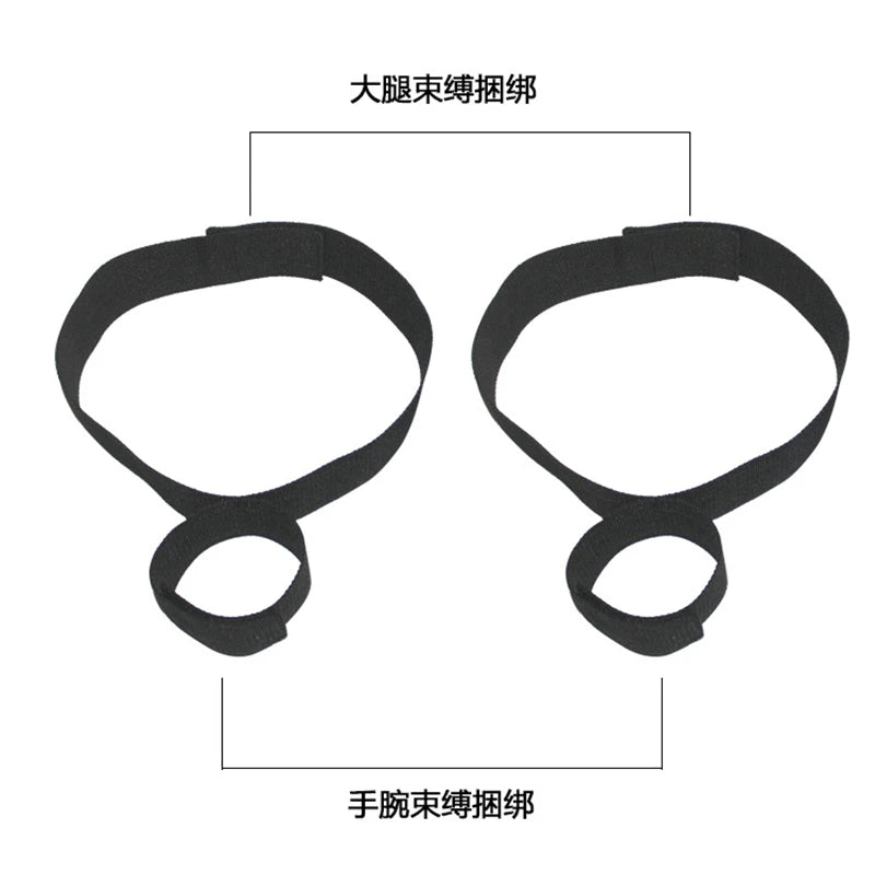 BDSM 4pcs Adult Sex Toys Games Handcuffs Bondage Gear Sex Toys For Women Couples Gags Blindfold Sexy Shop Exotic Accessories GOOD Vibrations