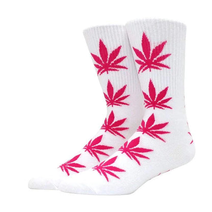 1 pair Men's Fashion Business Weed Hemp Cotton Socks Street Fashion Skateboard Couple Girls Harajuku Trend Socks Give Men a Gift Good Vibrations Adult Super Store