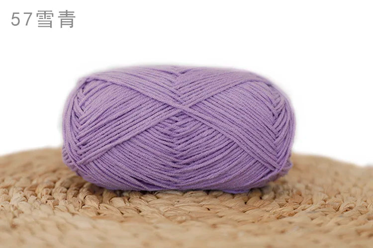Factory Wholesale Recycled Baby Cotton Yarn 4 Strands of Milk Yarn Bag for Doll Clothes Hand-Knitted High Tenacity for Weaving Good Vibrations