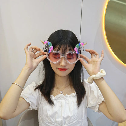 1 Pcs Sunglasses Funny Crazy Party Dress Glasses Accessories Novelty Costume Party Carnival Glasses Event Decoration Supplies Good Vibrations