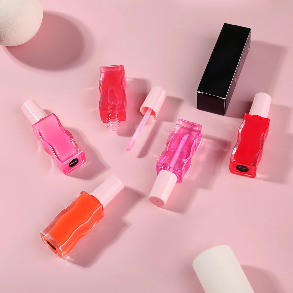 Wholesale Glossy Lip Gloss with Glitter Mineral-Infused Private Label Beauty Makeup Cream Liquid in Box Packaging Good Vibrations