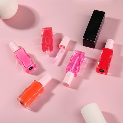 Wholesale Glossy Lip Gloss with Glitter Mineral-Infused Private Label Beauty Makeup Cream Liquid in Box Packaging Good Vibrations