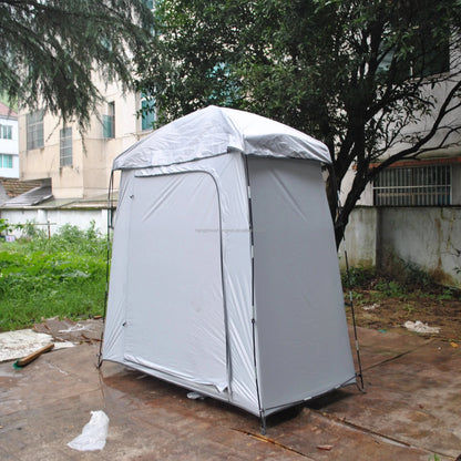 Bike Storage Tent Single Layer Lightweight Waterproof Quick Automatic Opening Four-Season Bike Shed for 3 Bikes & Garden Tools Good Vibrations