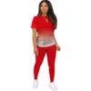 Two Piece Sets Women Outfits Summer Fashion Printed Round Neck Short Sleeved Top & Casual Skinny Shorts Set Streetwear Good Vibrations