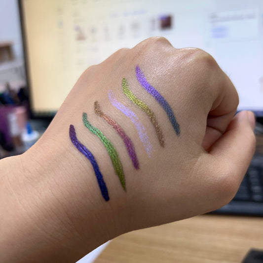 Waterproof High Pigment Multichrome Liquid Eye Shadow Liner Long-wear Eyeliner Good Vibrations