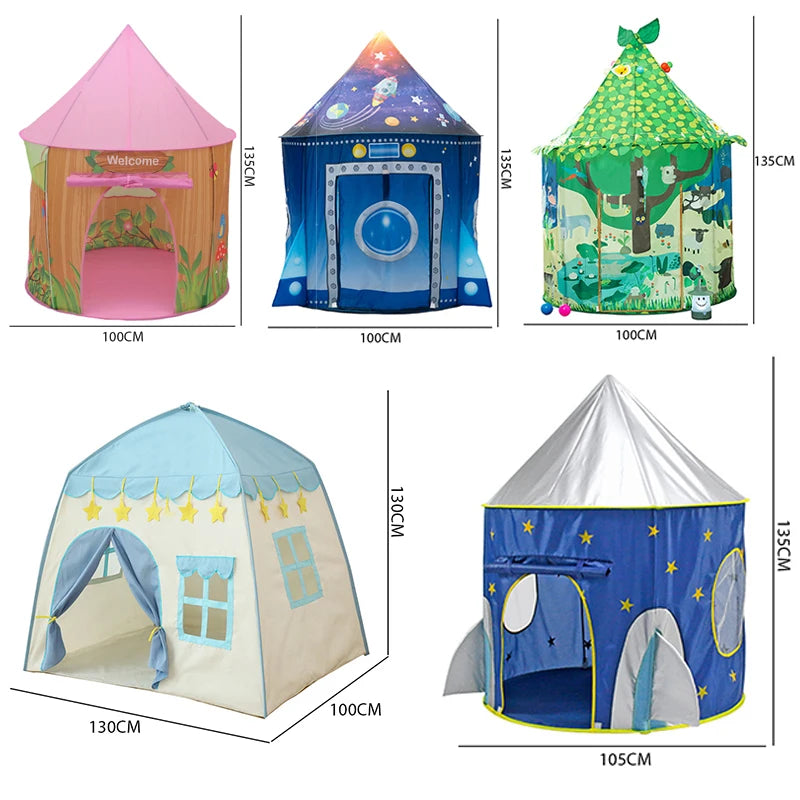 Kids Tent Space Play House Tent Ocean Ball Pool Portable Baby Toys Tent Play House For Kids Good Vibrations