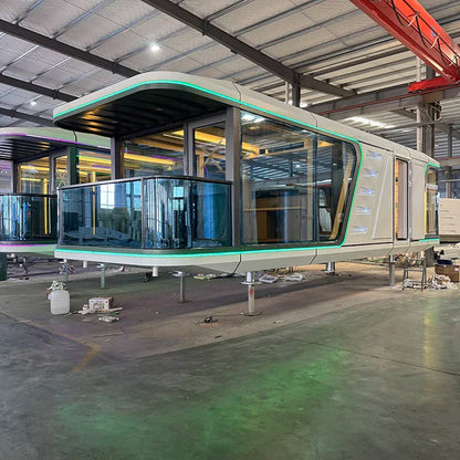 Large Capsule House Production Factory Supports Customized and Refined Decoration Delivery, Mobile Villas, Hotels, and Homestays Good Vibrations