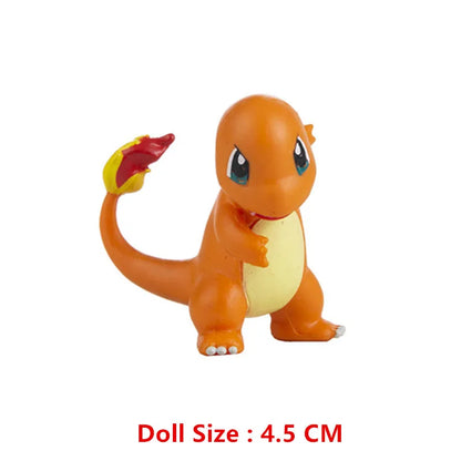 Pokemon 4-13Cm New Cartoons Movie Anime Figure Pikachu Mewtwo Charmander Blastoise Gurado Pet Action Model Toy Gifts Good Vibrations