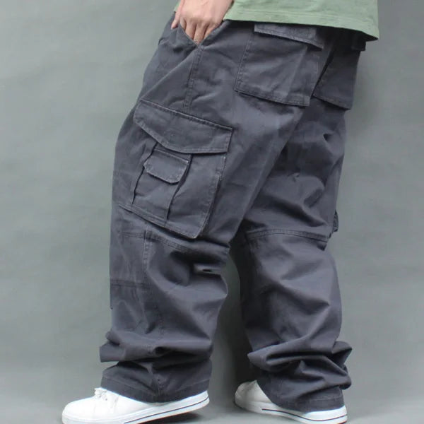 Wide Leg Hip Hop Pants Men Loose Outdoor Cotton Harem Trousers Cargo Pants Loose Baggy Trouser Streetwear  Joggers Pant Good Vibrations