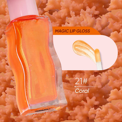 Wholesale Glossy Lip Gloss with Glitter Mineral-Infused Private Label Beauty Makeup Cream Liquid in Box Packaging Good Vibrations