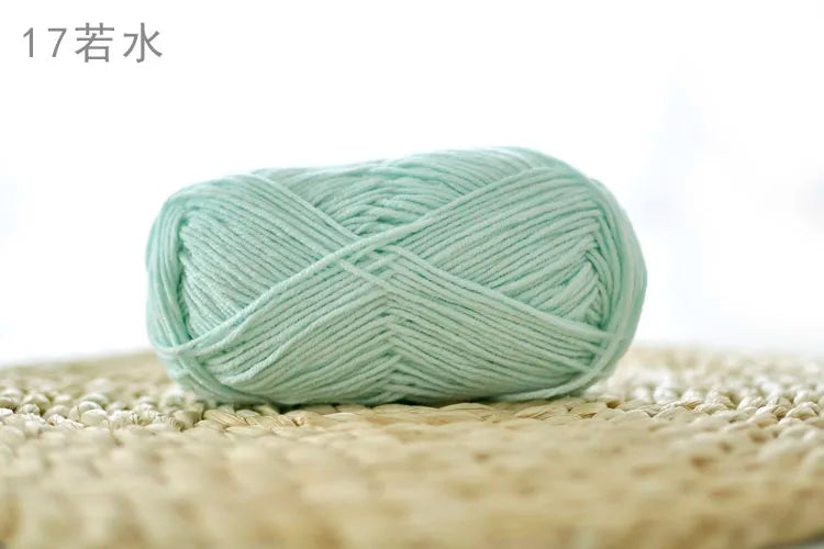 Factory Wholesale Recycled Baby Cotton Yarn 4 Strands of Milk Yarn Bag for Doll Clothes Hand-Knitted High Tenacity for Weaving Good Vibrations
