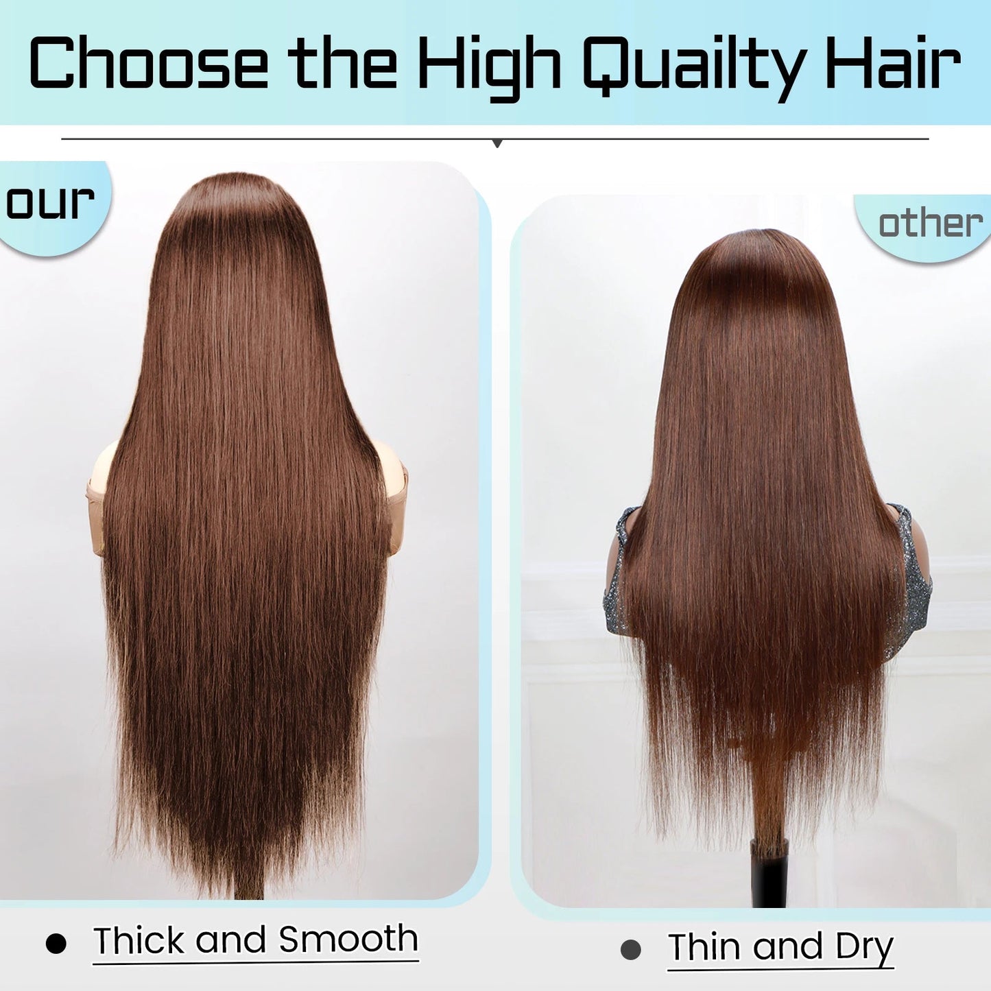 Wholesale Sale 30 Inches Brown Hair Wigs 13*6 Lace Frontal Straight Hair Wig 180% Density Human Hair Pre Plucked with Baby Hair Good Vibrations