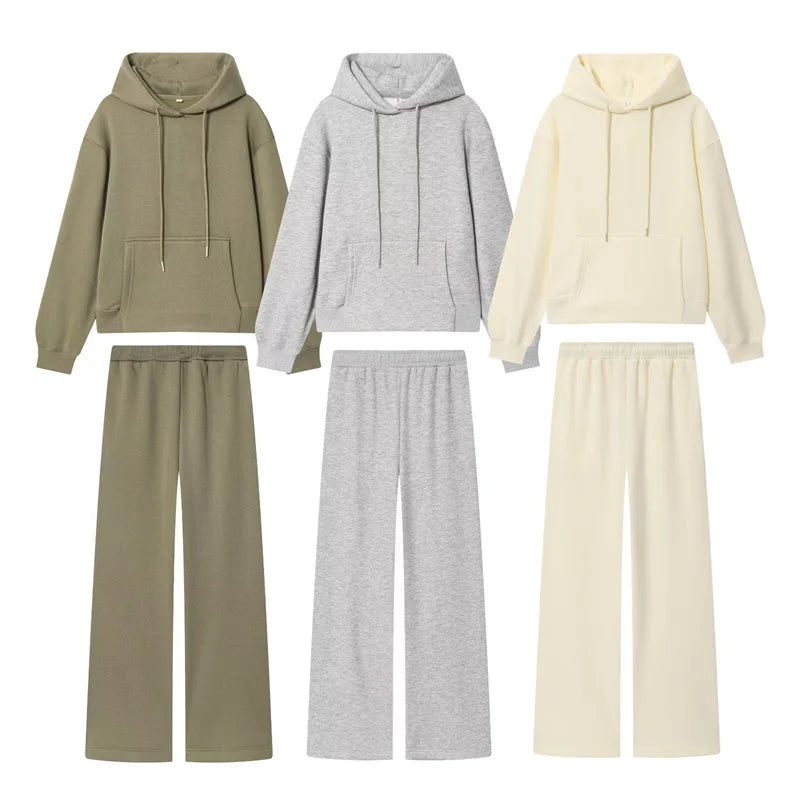 KAR&OT ZA Women's 2025 Autumn New Arrival Solid Color Mid-Rise Wide-Leg Pants 3199630 3199631 Good Vibrations