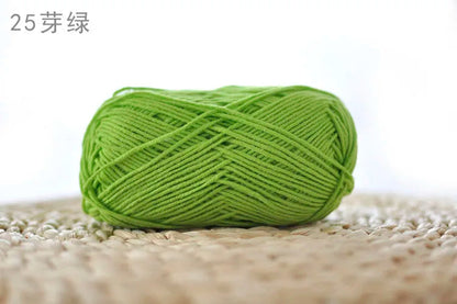 Factory Wholesale Recycled Baby Cotton Yarn 4 Strands of Milk Yarn Bag for Doll Clothes Hand-Knitted High Tenacity for Weaving Good Vibrations