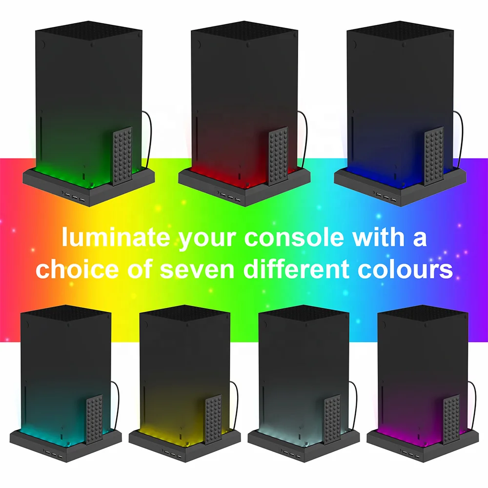 Best Seller Atmosphere LED RGB Light ABS Stand Base for Xbox Series S X Stand Good Vibrations