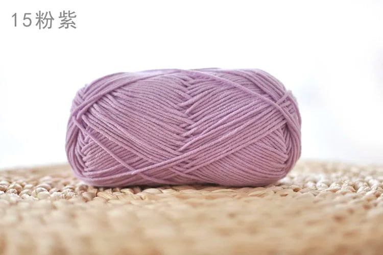 Factory Wholesale Recycled Baby Cotton Yarn 4 Strands of Milk Yarn Bag for Doll Clothes Hand-Knitted High Tenacity for Weaving Good Vibrations