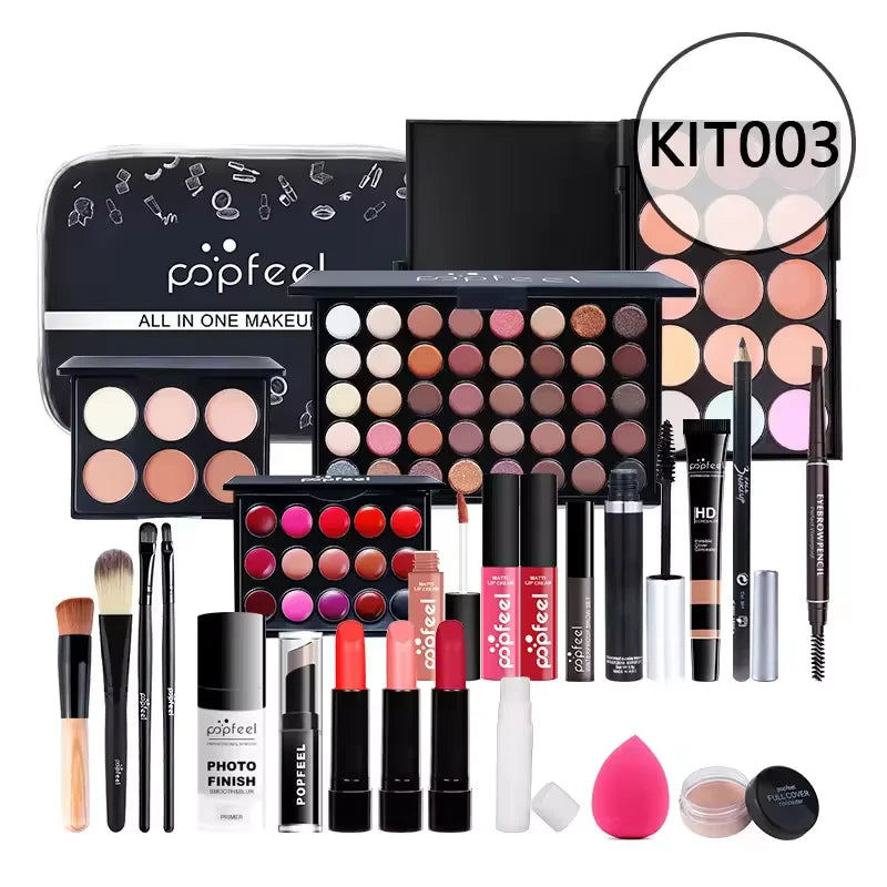 HOT 20 Styles New Fashion Eye Shadow POPFEEL Birthday Gift Makeup Gift Set ALL in ONE Full Professional Makeup Kit for Girl Good Vibrations