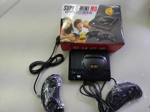 2025 New Retro Mini TV Video Game Console For Sega MegaDrive 16 Bit Games with 208 Different Built-in Games Two Gamepads AV Out Good Vibrations