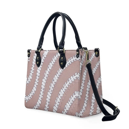 Customized Luxury Leather Women Handbag Hawaii Tribal Polynesian Tattoo Print Pu Leather Purse Shoulder Bag Lightweight Tote Bag Good Vibrations