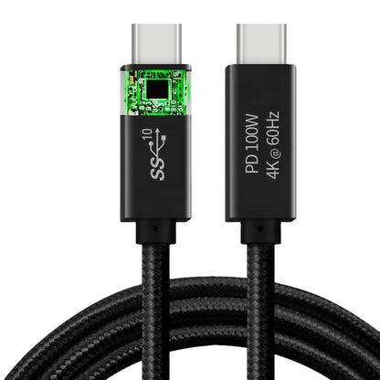 0.5m 100W Braided Charger Cable Type C to Type C for iPhone 15 100W Fast Charging Data Cable for iPhone 15 Pro Max Good Vibrations
