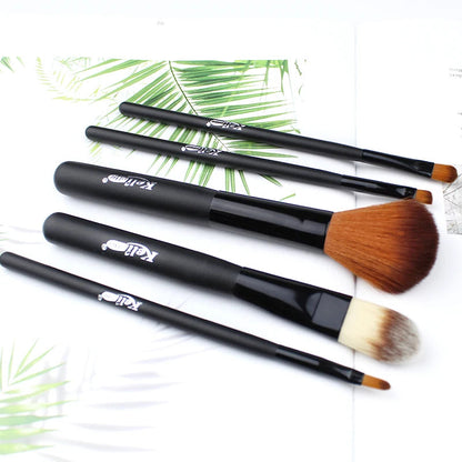 Factory Supply 5 Pcs Makeup Brush Set Unique Makeup Brush Set for Cosmetic Foundation Powder Eye Shadow Make up Brush Good Vibrations