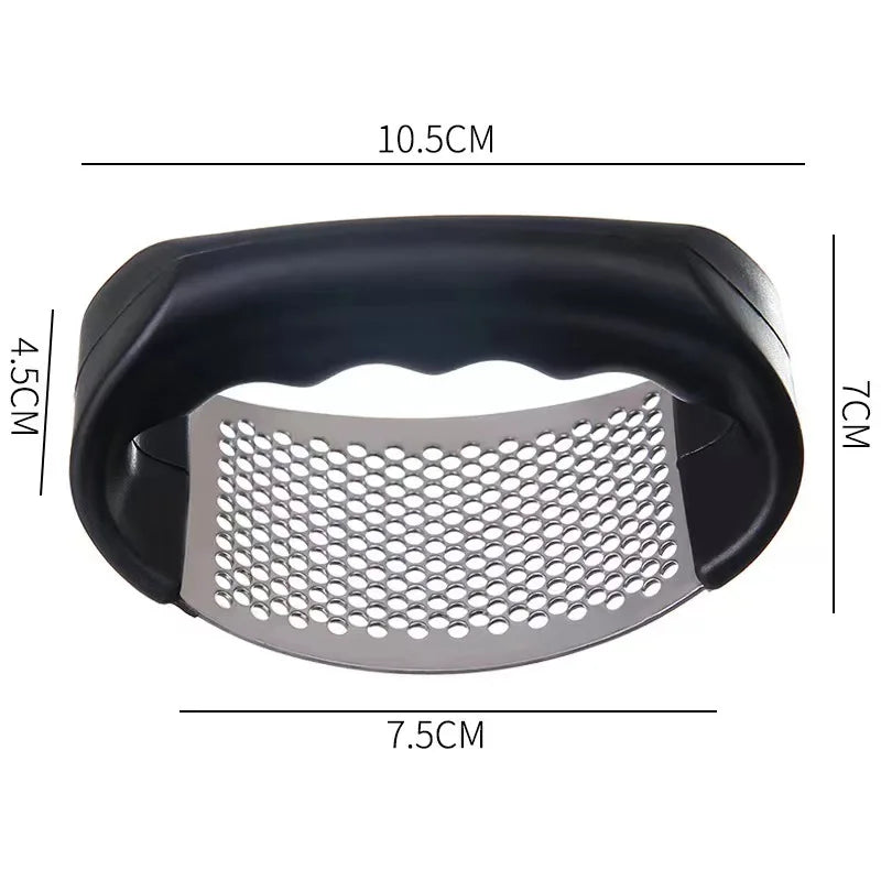 Upgraded Stainless Steel Garlic Press Squeezer Manual Garlic Ginger Rocker Crusher Garlic Cutting Mince Tools Kitchen Gadgets Good Vibrations