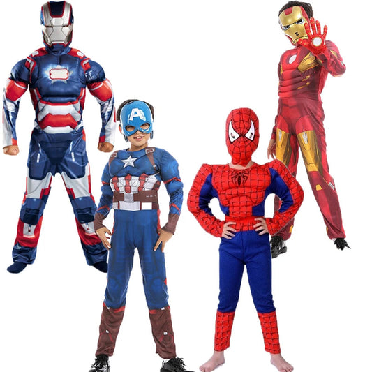 Hot Sale Muscle Children Halloween Costume Superhero Captainamerica Tv&movie Cosplay Costume Good Vibrations