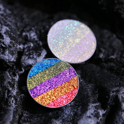 OEM Custom Logo Eye Shadow Private Label Monochrome 26mm Rainbow Multichrome Eyeshadow Good Vibrations