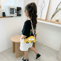 Cute Children's Crossbody Bags Cartoon Car Coin Purse for Kids Baby Mini Shoulder Messenger Bag Boys Girls Accessories Handbags Good Vibrations