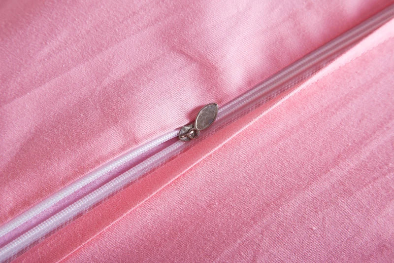 Luxury Wedding Bedding Sets Queen King Size Pink Princess Lace Bedcover Set Jacquard Duvet Cover Bed Sheet Pillowcases Good Vibrations