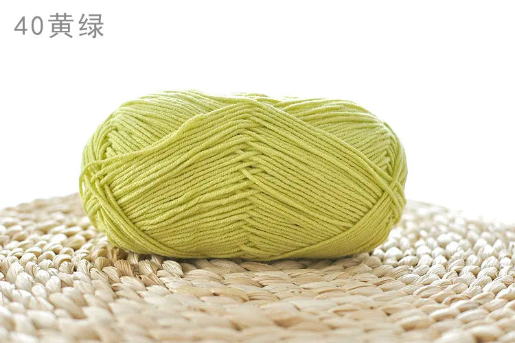Factory Wholesale Recycled Baby Cotton Yarn 4 Strands of Milk Yarn Bag for Doll Clothes Hand-Knitted High Tenacity for Weaving Good Vibrations