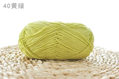 Factory Wholesale Recycled Baby Cotton Yarn 4 Strands of Milk Yarn Bag for Doll Clothes Hand-Knitted High Tenacity for Weaving Good Vibrations