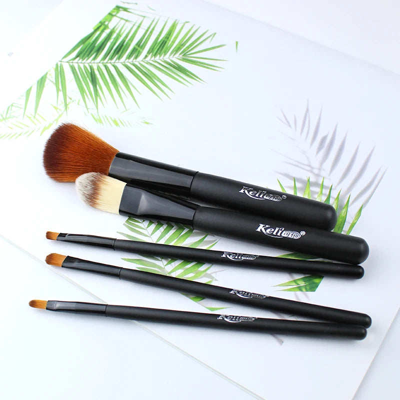 Factory Supply 5 Pcs Makeup Brush Set Unique Makeup Brush Set for Cosmetic Foundation Powder Eye Shadow Make up Brush Good Vibrations