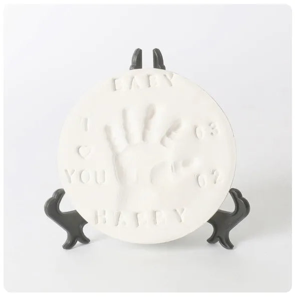 Baby Handprint Kit and Footprint Kit Clay Casting for Baby Shower Gifts Boys & Girls Baby Ornament Keepsake Kit Good Vibrations
