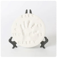 Baby Handprint Kit and Footprint Kit Clay Casting for Baby Shower Gifts Boys & Girls Baby Ornament Keepsake Kit Good Vibrations