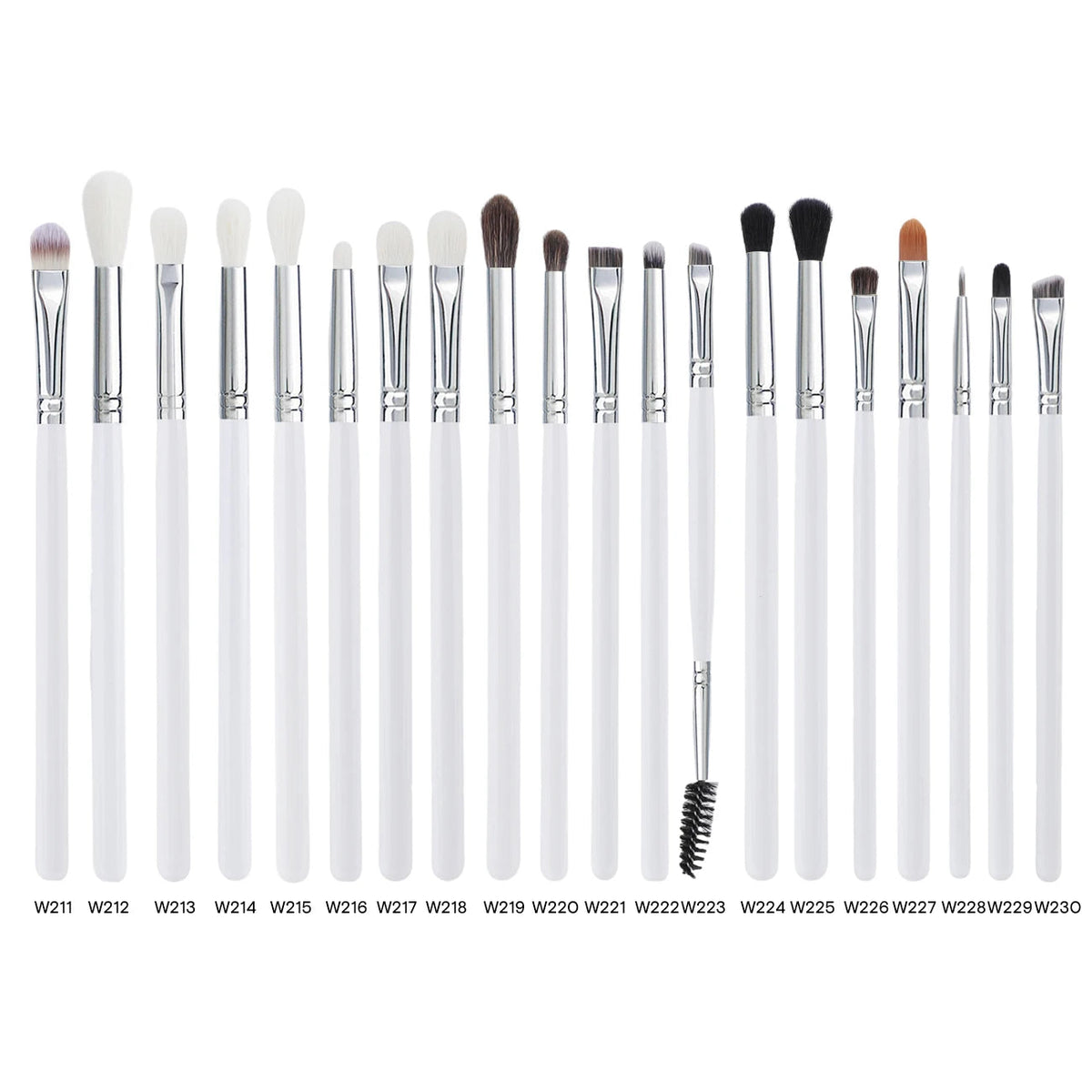 HMU White Woold Handle High Quality Professional 12pcs/20pcs Makeup Blending Eye Shadow Makeup Brush Set Good Vibrations