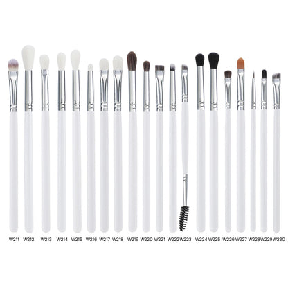 HMU White Woold Handle High Quality Professional 12pcs/20pcs Makeup Blending Eye Shadow Makeup Brush Set Good Vibrations