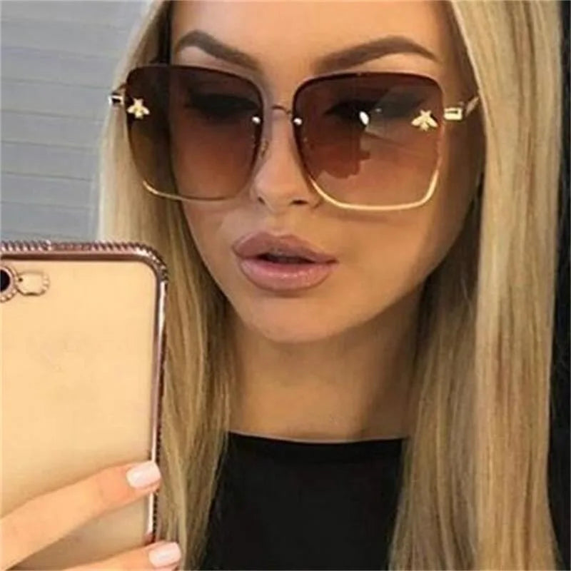 2021 Woman Luxury Brand Designer Fashion Unisex Sunglasses High Quality Sun Glasses Eyewear Ladies Female Glasses Good Vibrations