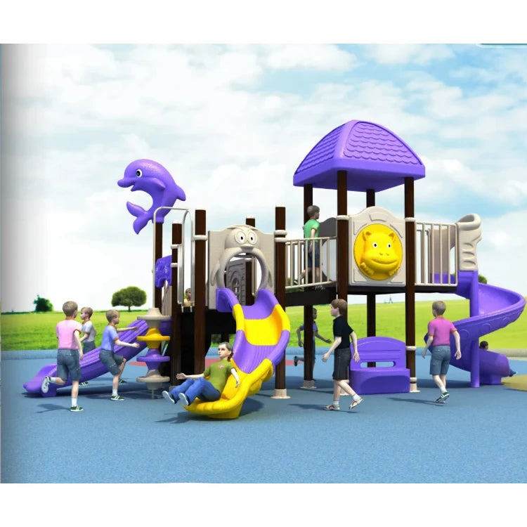 Stainless Steel Slide Outdoor Kids Playhouse Playground Equipment Garden School Usage Children's Playtime Residential Park Areas Good Vibrations