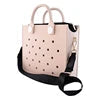 2026 New Arrivals Candy Color EVA Tote Bag for DIY Charms Waterproof Beach Bag Adjustable Strap Casual Travel Shopping Good Vibrations