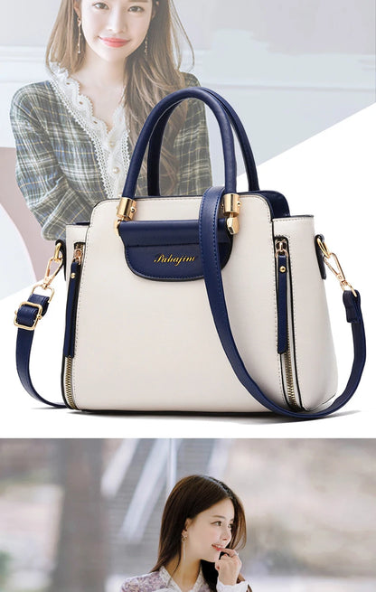 Women's bag 2025 new fashion women's bags hit color hand-held  bag Europeand the United States all-match shoulder messenger bag Good Vibrations