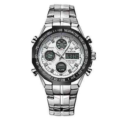 High Quality Digital Quartz Men's Wrist Watches Fashion Electronic Luminous Stainless Steel Waterproof Business Watches for Men Good Vibrations