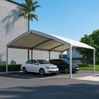 XZ OEM ODM Steel Carport Parking Metal Car Canopy with PVC Good Vibrations
