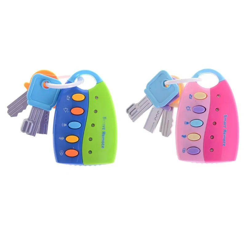 Baby Toy Musical Car Key Vocal Smart Remote Car Voices Pretend Play Educational Toys For Children Baby Music Toys Good Vibrations