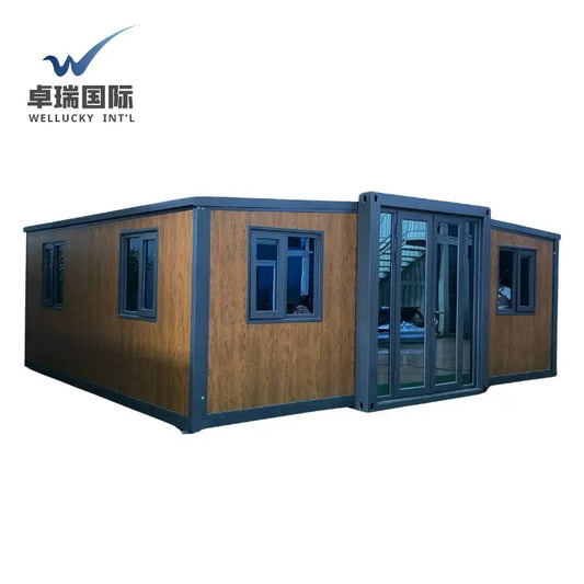 WELLUCKY 20ft Prefab Flat Pack Modular Home Prefab Container Home Sustainable Mobile Insulated Fireproof Container House Good Vibrations