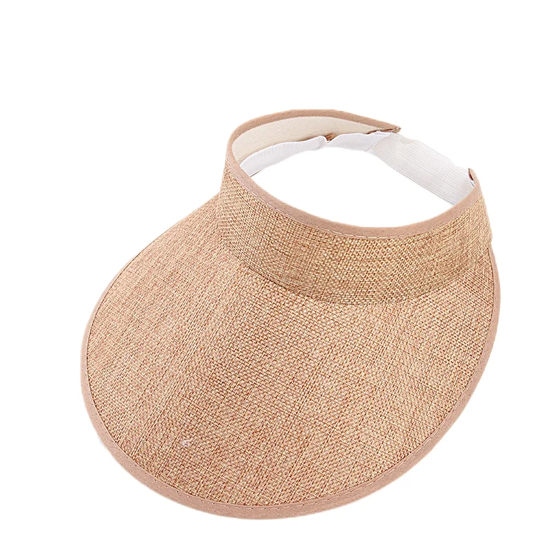 Sun Visors For Women Faux Linen Fashion Hats For Women Sports Visor Women hats Good Vibrations