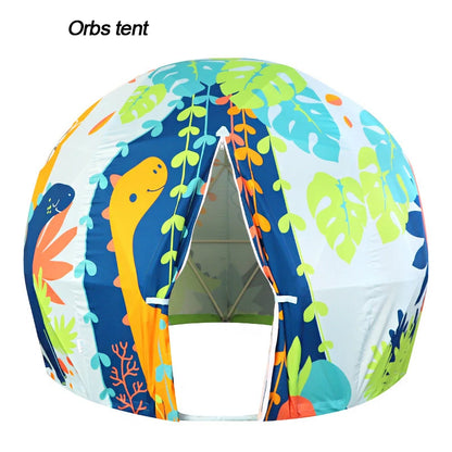 Children Indoor Kids Preschool Kindergarten Playhouse Round Yurt Circular Castle Folding Dinosaur Dome Play House Tent Good Vibrations